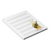 Bloc-note Rabbit Avec Papier Manuscrit De Musique Violon Cas (Incliné)