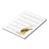Bloc-note Rabbit Avec Papier Manuscrit De Musique Violon Cas (Tourné)