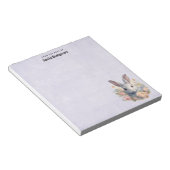 Bloc-note Rabbit Surrounded by Pastel Flowers Cute (Incliné)