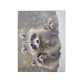 Bloc-note Raccoon Animal Famille errant Nature (Tourné)