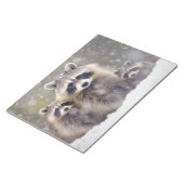 Bloc-note Raccoon Animal Famille errant Nature (Incliné)