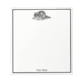 Bloc-note Raccoon masqué vintage (Devant)