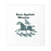 Bloc-note Race Against Destiny – Vintage Equestrian Graphic (Devant)