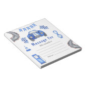 Bloc-note Race Car Anniversaire - Time Capsule Message (Incliné)