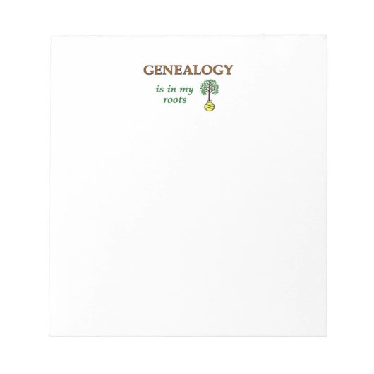 Bloc-note Racines généalogiques (Devant)