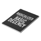 Bloc-note Radicalement Par Une Décence Fondamentale Drôle (Tourné)