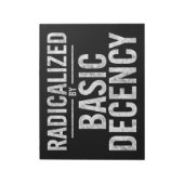 Bloc-note Radicalement Par Une Décence Fondamentale Drôle (Tourné)