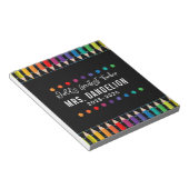 Bloc-note Rainbow Crayons Kindergarten Enseignant (Incliné)