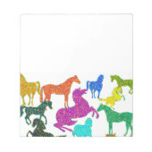 Bloc-note Rainbow Horses - "Dotty about Horses !" (Devant)