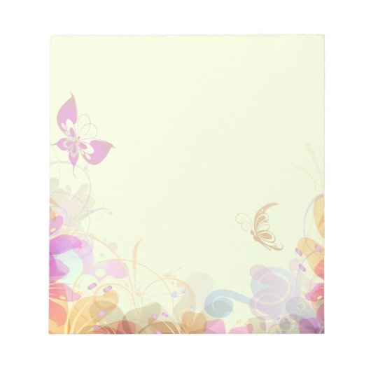 Bloc-note Rainbow Pastel Florals (Devant)