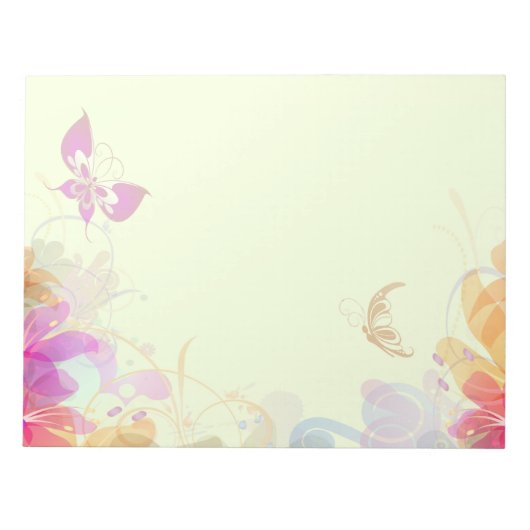 Bloc-note Rainbow Pastel Florals (Devant)