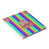 Bloc-note rainbow poop emoji (Incliné)