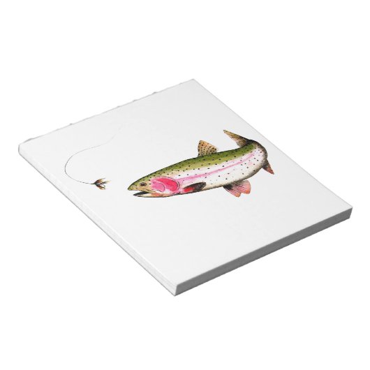 Bloc-note Rainbow Trout Fly (Incliné)