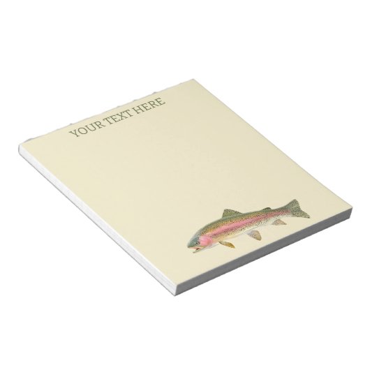 Bloc-note Rainbow Trout Fly (Incliné)