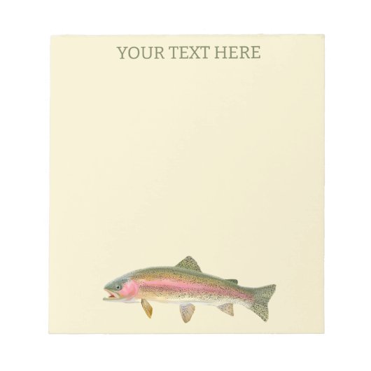 Bloc-note Rainbow Trout Fly (Devant)