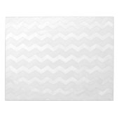 Bloc-note Rainy Sky Grey Chevron Motif (Devant)