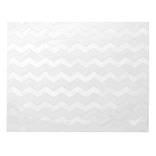 Bloc-note Rainy Sky Grey Chevron Motif (Devant)
