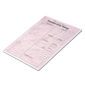 Bloc-note ramadan rose (Incliné)