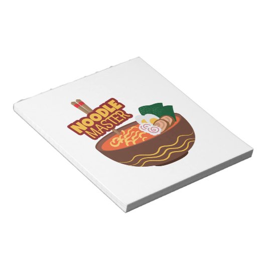Bloc-note Ramen Noodle Master Funny Japonais Idée cadeau (Incliné)