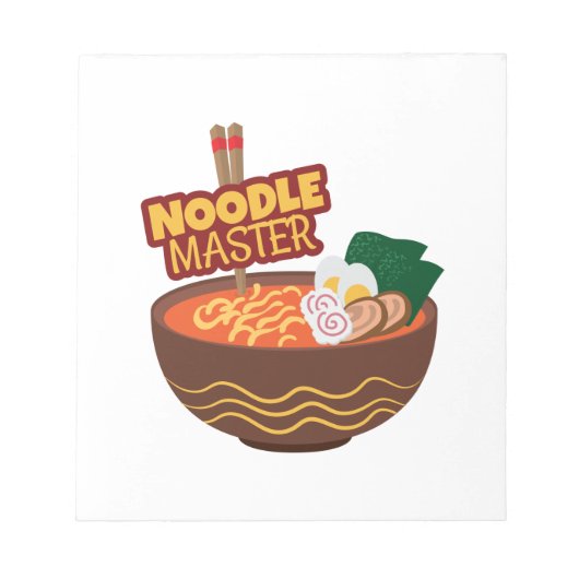 Bloc-note Ramen Noodle Master Funny Japonais Idée cadeau (Devant)