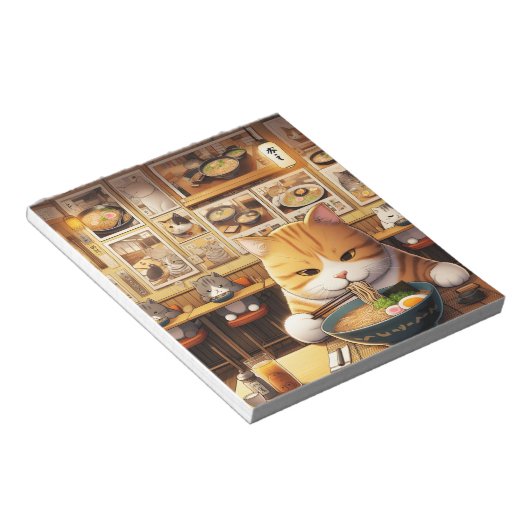 Bloc-note Ramen pour manger des chats v1 (Incliné)
