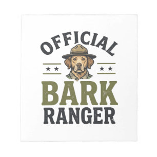 Bloc-note Ranger à Bark Officiel Graphique Vintage Chien_1