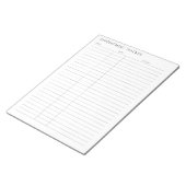Bloc-note rappel de rendez-vous moderne simple (Incliné)