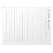 Bloc-note rappel de rendez-vous moderne simple (Devant)