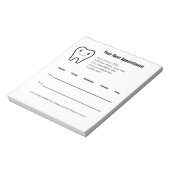 Bloc-note Rappel de votre prochain rendez-vous au cabinet de (Tourné)