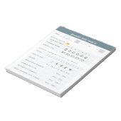 Bloc-note Rappels quotidiens Planificateur Quotidien Vérifie (Tourné)