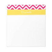 Bloc-note Raspberry Lg Chevron Ananas Nom Monogramme (Devant)