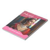 Bloc-note Raspberry Twist Crowning Pageant Custom Notepad (Tourné)