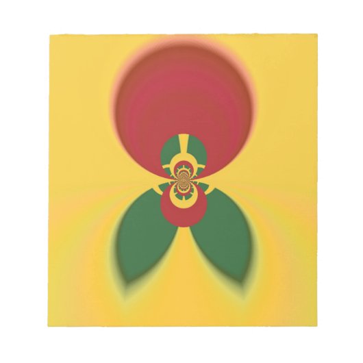 Bloc-note Rasta Colours Art Abstrait Imprimer (Devant)