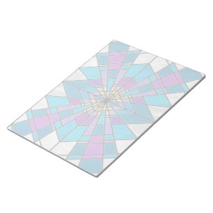 Bloc-note Rayon en verre de teint bleu et violet