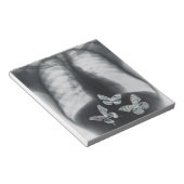 Bloc-note rayons X de papillons dans l'estomac (Incliné)