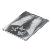 Bloc-note rayons X de papillons dans l'estomac (Tourné)