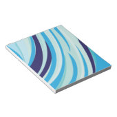 Bloc-note Rayure diagonale bleue (Incliné)