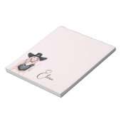 Bloc-note Rayures blanches roses noires (Tourné)