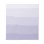 Bloc-note Rayures d'aquarelle violette Lilac (Devant)