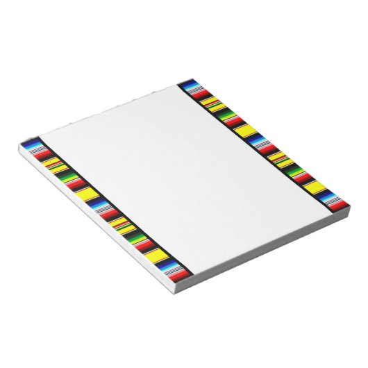 Bloc-note Rayures de serape brillantes (Incliné)