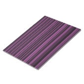 Bloc-note Rayures noires violettes (Incliné)