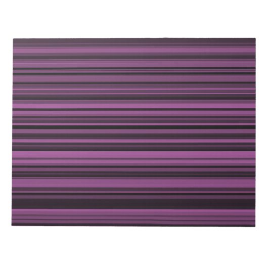 Bloc-note Rayures noires violettes (Devant)
