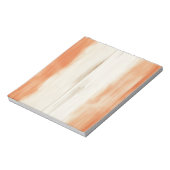 Bloc-note Rayures orange pêche crème (Tourné)