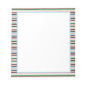 Bloc-note rayures pastel serape (Devant)