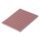 Bloc-note Rayures roses marron sans couture (Tourné)
