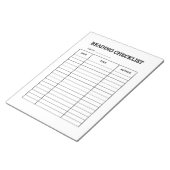 Bloc-note Reading Checklist Tracker (Incliné)