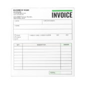 Bloc-note Receipt Books, Invoice Booklet for Small Business (Devant)