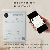 Bloc-note Réception de vente de facture minimale Petite entr