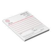 Bloc-note Réception de vente de facture moderne pour petites (Incliné)