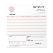 Bloc-note Réception de vente de facture moderne pour petites (Devant)